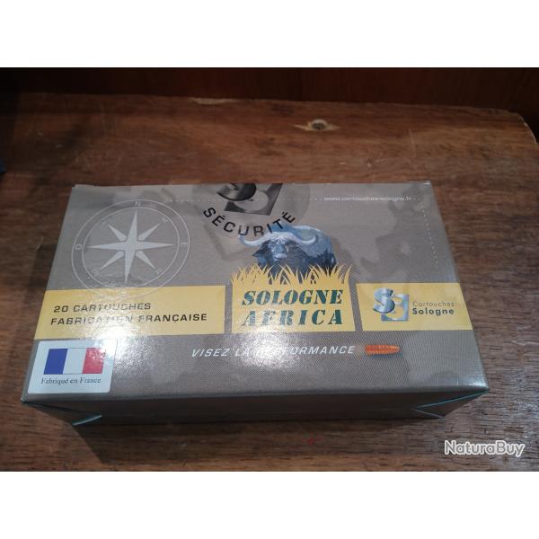 Boite de 20 balles SOLOGNE AFRICA cal 375HH MAG