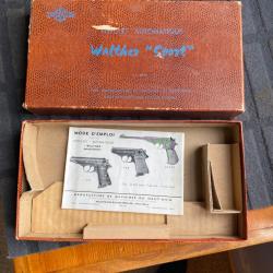 Bo&icirc;te d'origine et notice pistolet &laquo;walther sport &raquo;22 lr