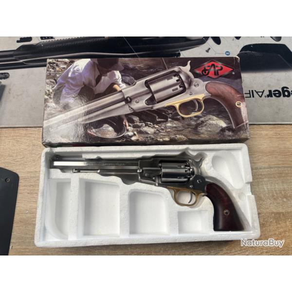 REVOLVER PIETTA 1858 REMINGTON NEW MODEL ARMY INOX 44 REF RGS44 NEUF DESTOCKAGE ARMURERIE