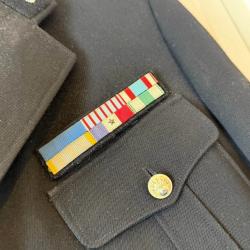 Uniforme Gendarmerie An 60's 70's Veste bleu marine + cravate