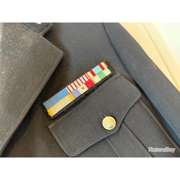 Uniforme Gendarmerie An 60's 70's Veste bleu marine + cravate