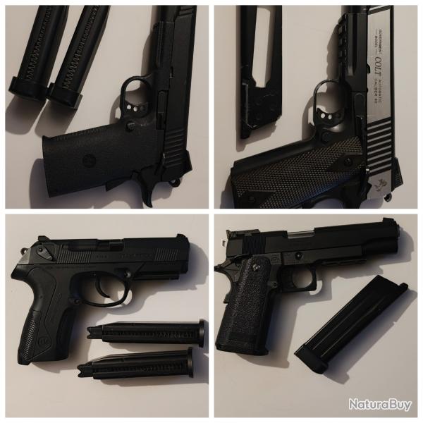Lot pistolet airsoft gaz et co2