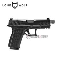 Pistolet LONE WOLF Dusk19 Canon Filet&eacute; Cal 9x19mm Noir