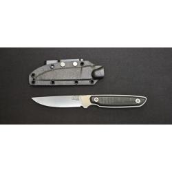 Couteau Fixe Za-Pas EHO-SAT-WBD G10 Manche noir - acier inoxydable