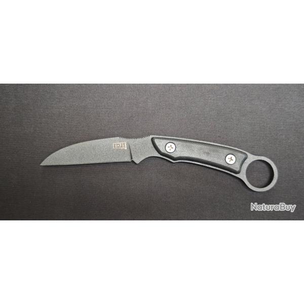 Couteau Fixe Za-Pas TALON TLN-BL-G10-BL Rev�tement Noir G10