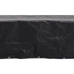 Housse salon jardin noir 229x113x73 cm r&eacute;sistante eau UV