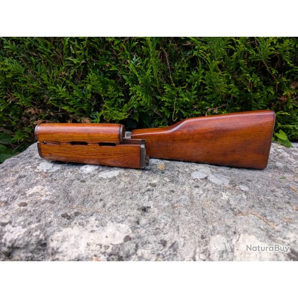 Vend kit bois garde main bois et crosse bois pour ak yougo m70 m76 etc