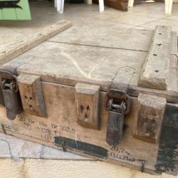 caisse en bois vide pour 20 grenades arm&eacute;e fran&ccedil;aise