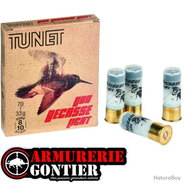 Tunet B�casse Light 12/70 - plomb dor� n�8 /durci n�10