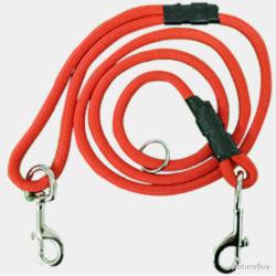 Laisse traqueur textile tubulaire orange 1.8ml x 10mm