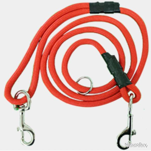 Laisse traqueur textile tubulaire orange 1.8ml x 10mm