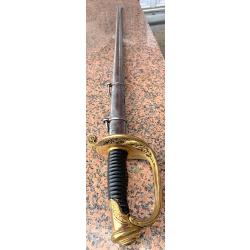 Beau sabre d'officier sup&eacute;rieur 1848 - Monture sign&eacute;e J!M ( Jules Manceau ) - parfait &eacute;tat