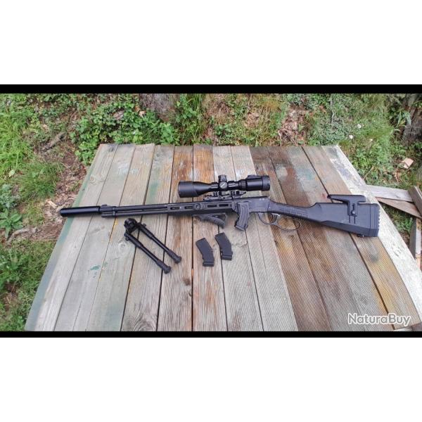 Carabine � levier sous garde DERYA TM 22 BLACK calibre 22lr customis� tactique et accessoires
