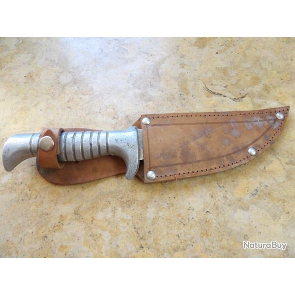 couteau poignard WW2 scout  fa�on chantier maquis r�sistance seconde guerre  marqu� INOX+ fabriquant