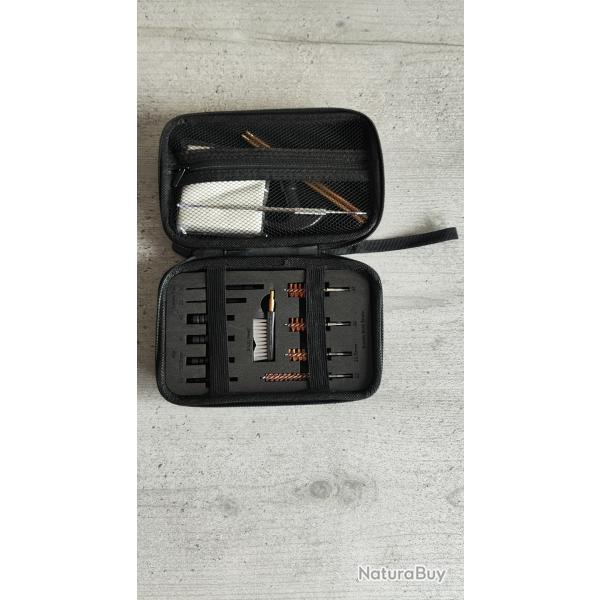 Kit de nettoyage d'armes universel .22-.45 calibre avec brosses en