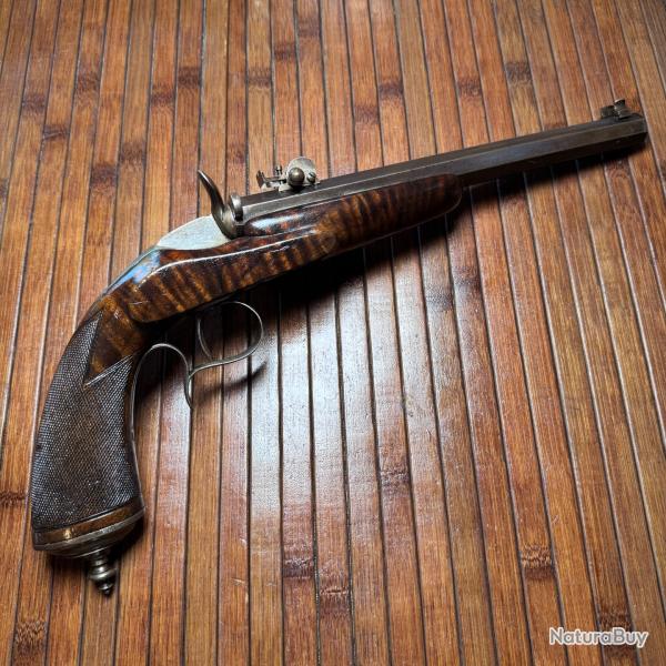 TR�S BEAU PISTOLET DE TIR 22 CANON RAY� MIROIR VIS�E ET D�TENTE R�GLABLE