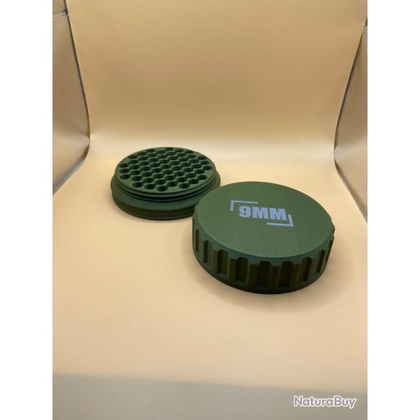 Boite de stockage munitions, empilable (9mm, 45acp, 38S&W, 40S&W, 44mag...)