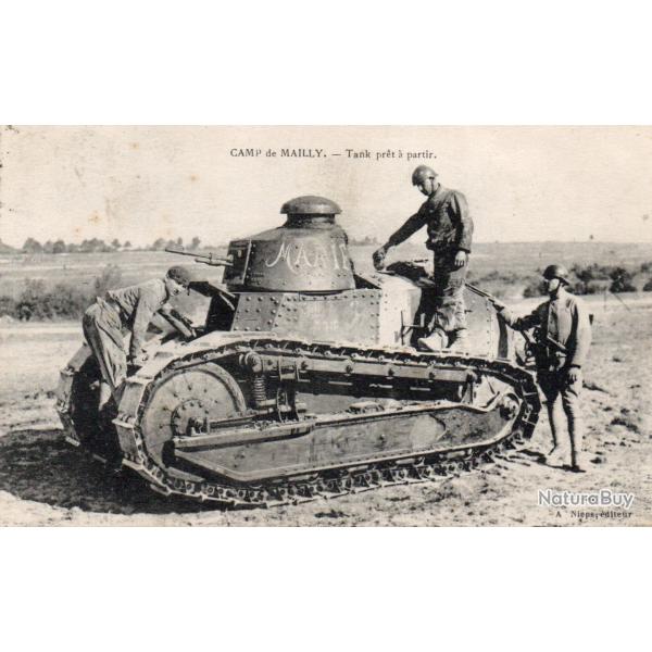 Carte Postale Ancienne - Camp de Mailly - Tank pr�t � partir-N�8255