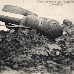 Carte postale ancienne - Franz. schwere Ctr.-Fl&uuml;gel-Mine "Blindg&auml;nger" -N&deg;8248
