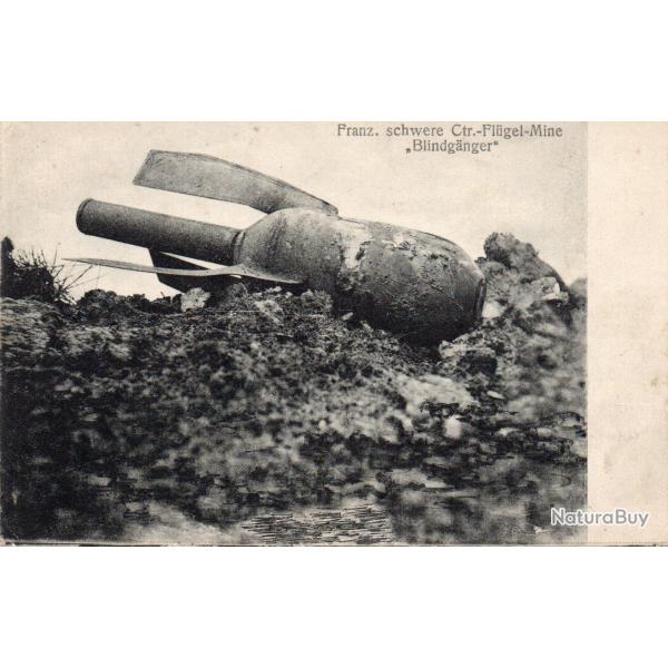 Carte postale ancienne - Franz. schwere Ctr.-Fl�gel-Mine "Blindg�nger" -N�8248