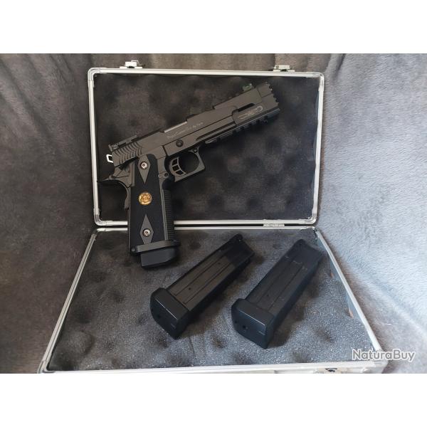 Hi-Capa 5.2vCustom PCG Kyou + 3 chargeurs + mallette