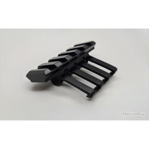 NOUVEAU! Rail Picatinny � 45 degr�s ALUMINIUM RENFORCE, DISCRET NOIR MAT FINITION ANTI TRACE /!].