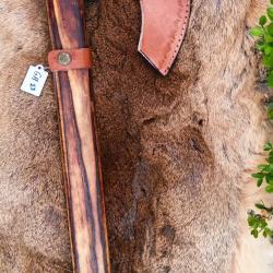 HA22 - Hache Forg&eacute;e Style Viking - 45 cm - &Eacute;tui cuir inclus