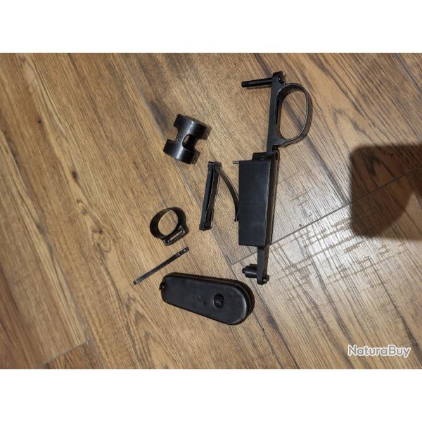 Pontet, plaque de couche, grenadiere, embouchoir ressort mauser 98k au m�me num�ro.