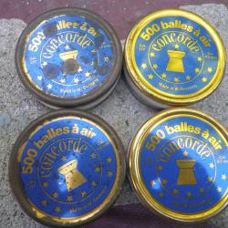 4  BOITES DE PLOMB  POUR CARABINE  EN/ 4/5
