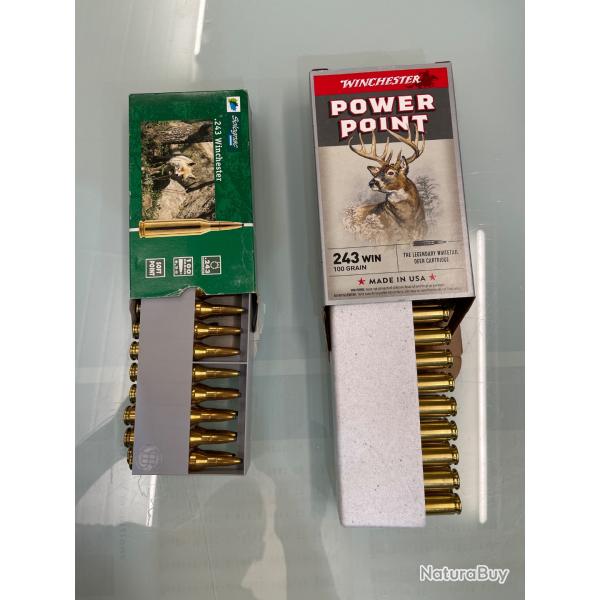 Lot 40 munitions 243 Winchester