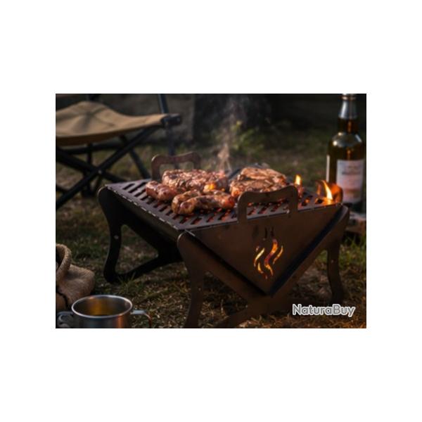 BARBECUE PLIABLE ACIER - CAMPING, CHASSE, P�CHE, BIVOUAC