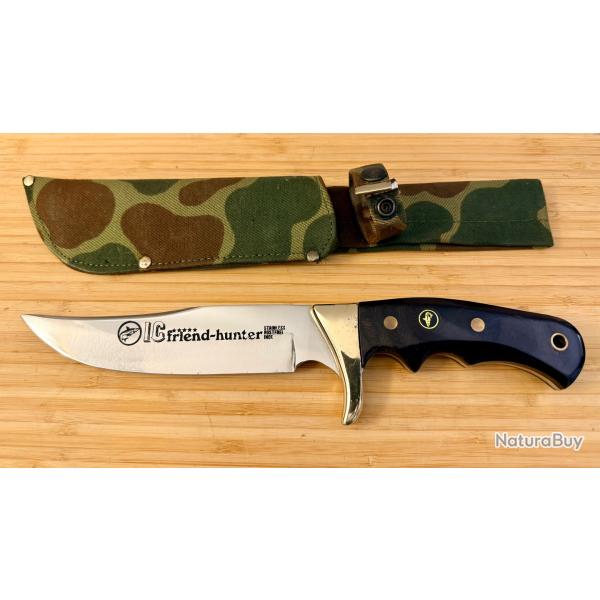 Couteau de chasse IC Friend-Hunter - Type Bowie - Vintage Solingen - Tr�s bel �tat