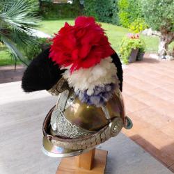 Casque d&eacute;but du  si&egrave;cle  model 1912 de gendarme  &agrave;  pied original tr&egrave;s d&eacute;coratif