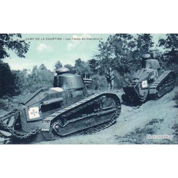 Carte Postale - Camp de la Courtine - Les Tanks en manoeuvre - N�8261