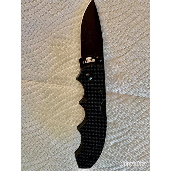 COUTEAU COLD STEEL MINI LAWMAN BLACK