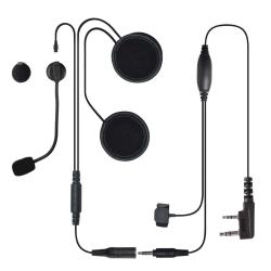 Ecouteurs Moto st&eacute;r&eacute;o avec perche + PTT d&eacute;port&eacute;  XT420, XT460, DP1400, CP040, GP300