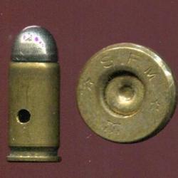 9 mm Browning Long Mle 1903 - pour Pistolet Le Fran&ccedil;ais type Arm&eacute;e Manufrance - &eacute;tui 20.3 mm de long