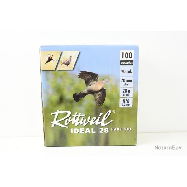 Pack 100 Cartouches Rottweil Ideal 28 calibre 20