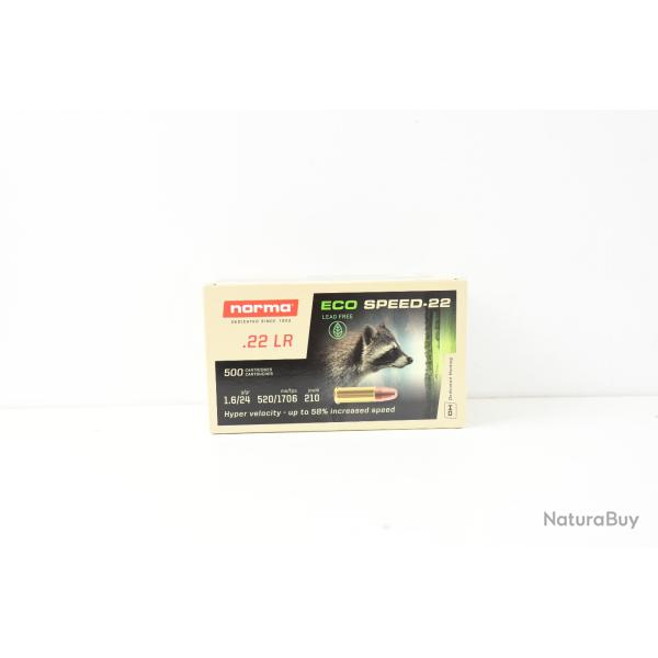 500 Balles Norma Eco Speed calibre 22lr