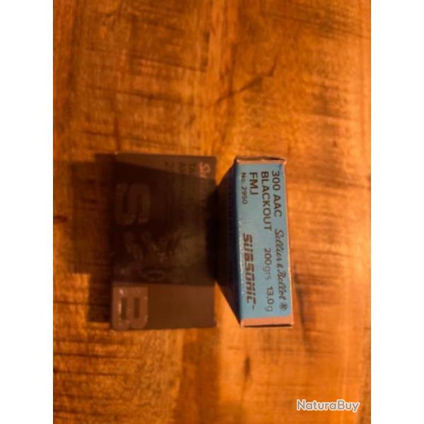 SELLIER BELLOT cal.300 AAC BLACKOUT FMJ Subsonic 200gr
