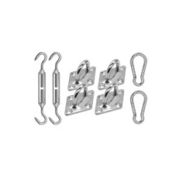 Kit de fixation complet pour filet de camouflage - Acier inoxydable | CamoJardin&reg;