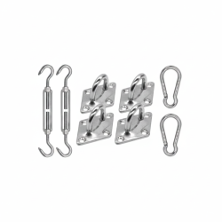 Kit de fixation complet pour filet de camouflage - Acier inoxydable | CamoJardin&reg;