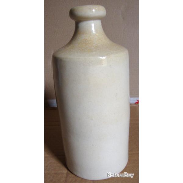 Ancienne bouteille en gr�s beige Mercure Bourdon Fr�res Paris