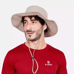 Chapeau rafraichissant anti-UV brun clair