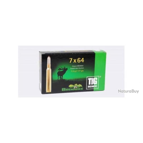Munitions 7x64 Brenneke TIG 11,5g 177 grains par 60