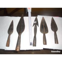 pointes de lance africaine ancienne pour collection