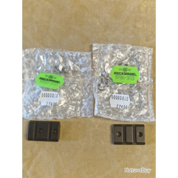 Embases avant et arri�re RECKNAGEL pour carabines � verrou R. BALDI HILMAR SUPER DESTOCK !!!