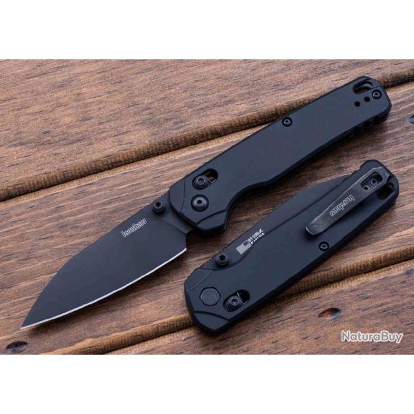 Couteau Kershaw Bel Air XL Lame Reverse Tanto Acier CPM MagnaCut Manche Alu Noir USA KS6110BLK