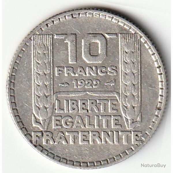 Pi�ce de Monnaie France 10 francs Turin 1929 Argent