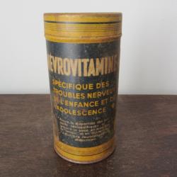 Boite en t&ocirc;le Nevrovitamine 4 de 1948